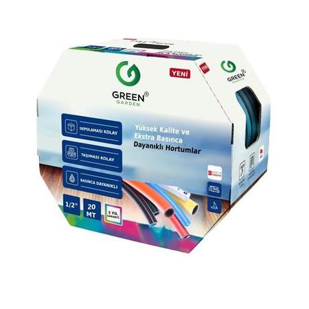 Greengarden 381220 Flex Örgülü Bahçe Hortumu 1/2-20 mt